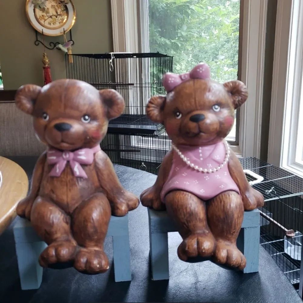 Vintage Bears w/Benches